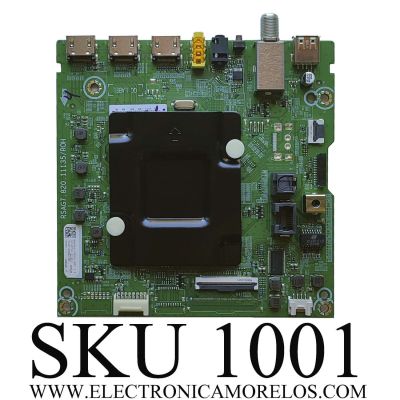 MAIN PARA TV HISENSE·ROKU TV 4K·UHD·HDR / NUMERO DE PARTE 300943 / RSAG7.820.11135/ROH / 300942 / 75A53FUR(0006) / PANEL HD750Y1U72-TAL2\S0\GM\CKD3A\ROH / DISPLAY HV750QUB-F91 / MODELO 75R6E4 75A53FUR